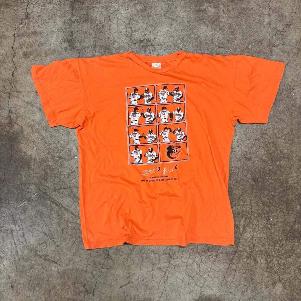 Baltimore Orioles Manny Machado & Jonathan Schoop Player Design Series T-Shirt,